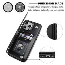 Cowboy Retro Coors  Beer Lover Cow  Vintage Western Style Card Holder Wallet Aesthetic Pattern Black Casing For Iphone 16 15 14 13 12 PRO PLUS MAX PU Leather Stylish Gift Shockproof Protection Anti-Drop Protective Protector Phone Cases Shell Cover - 黑色 - 查看 8