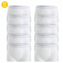 10 条装 CARER 网状剖腹产恢复内裤弹力护理短裤高腰一次性孕妇内裤