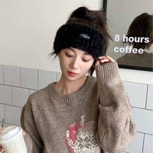 Maximize The Autumn And Winter Vibe! This Knitted Headband Hood Is Soft And Skin-Friendly, Keeping You Warm Without Feeling Stuffy. It Easily Adapts To Any Style. Wearing It With Your Hair Can Not Only Protect Your Forehead From The Cold, But Also Make Your Look More Fashionable. It Is The Perfect Accessory For Dressing Up And Staying Warm In Autumn And Winter. - Multicolor - View 11