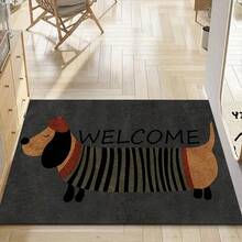 1 pieza Felpudo de bienvenida con diseño de perro de dibujos animados, alfombra pequeña, felpudo de bienvenida, alfombra, tapete de piso, felpudo de exterior, alfombra de cocina, decoración del hogar, felpudo de entrada, alfombra pequeña de área, tapete de exterior, decoración del hogar, alfombra de área, alfombra de jardín, alfombra lavable, alfombra esponjosa, alfombra gruesa, alfombra mullida, alfombra de otoño/invierno - Multicolor - Ver 7