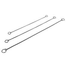 GLOGLOW Collar Cadena para Adiestramiento de Perros Cadena de Serpiente de Metal para Mascotas Collar Entrenador para Mascotas Ajustable para Perros pequeños medianos y Grandes Negro 4mm x 50cm - Pago - Ver 3