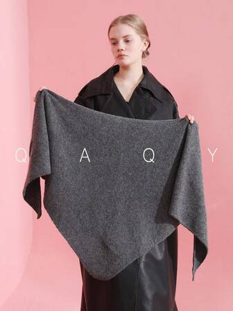 1pc Solid Color Faux Cashmere Thick Oversized Scarf, Fashion Versatile Autumn/Winter, Warm And Windproof, Suitable For Daily, Campus, Commute, Casual, Evening Party, Holiday Gift, Outdoor Wear, Elegant High-End Quality Accessory For Women For Dress