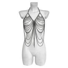 1 PC Creative Fashion Simple New Style Women's Chest Chain, Exaggerated Design Fashion Bikini Tassel Body Chain - 彩色 - 查看 9