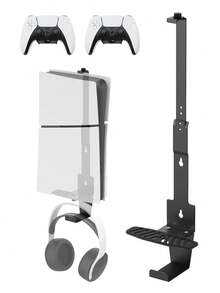 Soporte de pared P5 para P5 Slim y P5 Pro, soporte de pared de acero resistente con colgador de auriculares y soporte para controlador, instalación con tornillos, compatible con ediciones de disco y digitales - Multicolor - Ver 10