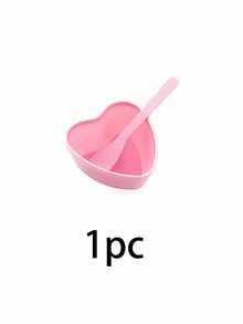 Pink Facial Mask Mixing Bowl Set Heart ShapedFace Mask Bowls With Spoons For DIY Face Masks And Skincare Products DIY Facemask Mixing Tool Reusable Mixing Bowl & Stick Set For Men Women & Estheticians For Home & Salon Use Beauty Salon Essentials Skincare Tool Makeup Supplies Beauty Supplies - Multicolor - View 16