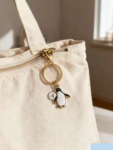 1pc Penguin Keychain, Personalized Gift (For Boys), Valentine's Day Keychain, Back To School Gift - White Penguin - View 5