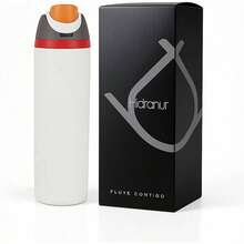 Termo Botella de Agua 32 Oz 946 ml, Termo para Caf 24 Horas de Agua Caliente y Fria, Cafe, Tapa Hermtica Antifugas, Botella de Viaje, Deportes, Caf, Tazas para Cafe Negro - Blanco/Rojo + 0.7 Litros - Ver 2