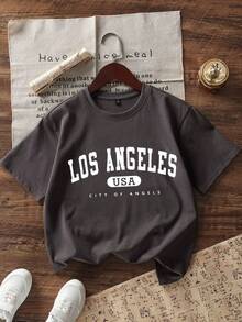 3pcs Tween Boy Casual Graphic Print Crew Neck Short Sleeve T-Shirts, Summer Tops