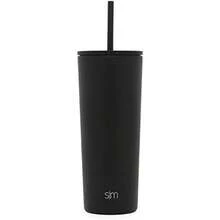 Vaso Térmico con Pajita y Tapa|Vaso de Café Botella de Agua Reutilizable de Acero Inoxidable Taza de Café para Viajes|Regalos para Mujeres & Hombres|Classic Colección 830ml|Cream Leopard(710ml -Midnight Black) - Multicolor - Ver 4