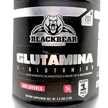 Glutamina 1 kg Sin sabor 200 serv Blackbear Postentreno - Otros - Ver 5