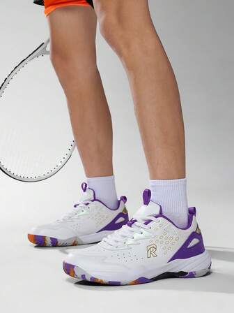 Herrskor för vardagsbruk, Plusstorlekar, Låga skor, Gummisula, PU-ovandel, Retro grova sneakers, Andningsbara, Lämpliga för träning, Badminton, Bordtennis, Tennis