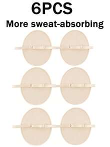 Wiederverwendbare Achselhöhlenkissen - Schweißkissen für die Achselhöhle mit verstellbaren Trägern unsichtbar, schweißhemmend, atmungsaktiv, waschbar - diskrete Schutzausrüstung für Hidschab, T-Shirts, Sommer, Sport, Reisen (Weiß, 10/8/6/4/2 Stück)