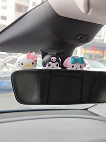 SANRIO Mặt dây chuyền Hello Kitty trang trí gương chiếu hậu ô tô, phụ kiện thanh lịch dành cho nữ, quà tặng thích hợp. - Nhiều màu - Xem 1