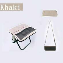 超轻折叠凳，带收纳袋，适用于户外活动——露营、徒步、钓鱼、野餐和登山——轻便便携成人脚凳 - 彩色 - 查看 14