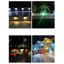 1pc Solar Powered Stair Light, Outdoor Wall Light, Fence Light, Waterproof Staircase Light, Garden Railing Light, Solar Stair Light - Multicolor - View 5