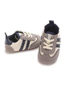 Infant Boys' Casual Walking Shoes, Soft Sole Comfortable First Step Shoes, 0-1 Years Old, Spring/Autumn - Grey - View 5
