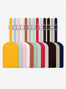 Personalized Luggage Tag With Custom Initials & Name,Stylish Retro Print Suitcase Identifier,Pu Material,With Your Letters (A-Z) , With Privacy Cover Name Card, Luggage For Travel,Suitcase Accessory, Chic Accessory, Highquality Finish, Wedding Party,Elegant Luggage Identifier For Suitcases, Bags, Travel Organization,Travel, For Wedding, Birthday, Travel Gift, Party Favors, And Gifts, Ideal Bridesmaid Present,For Women/Men,Travel Essentials - 彩色 - 查看 10