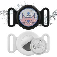 Protective Silicone Airtag Cover For Cat/Dog Collar/Tracker - Protect Pet Bag - White - View 4
