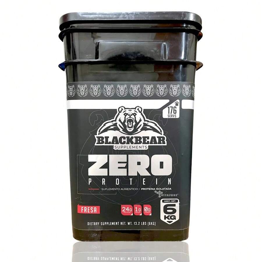 Proteína Zero 6 kg Fresa176 serv Isolatada Blackbear - Otros - Ver 1