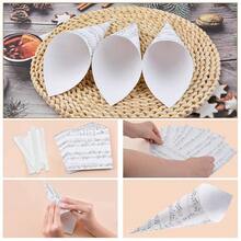 Kraft Paper Cones, 50 Pcs White Wedding Confetti Paper Bouquet Petals Bags Boxes With Musical Note For Wedding Party Gifts PacFKing,MusicalNote - 音符 - 查看 4