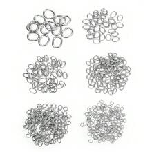 100pcs/Pack Stainless Steel Double Loop Keyring, Double Iron Circle Connector Ring For DIY Jewelry Pendants, Toys