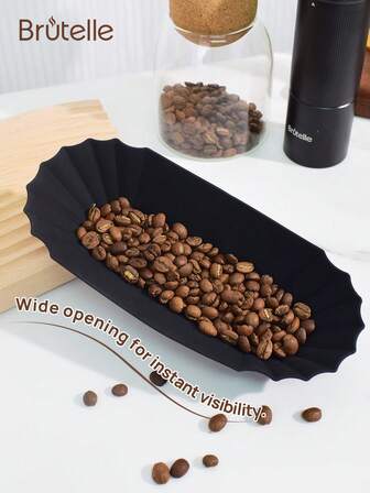  Brutelle 1-Piece Coffee Bean Saucer,Silicone Coffee Bean And Tea DispenserCoffee Accessory, Suitable For Home Office Coffee Corner