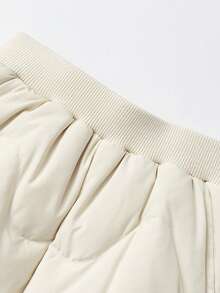 mini bala 2025 Winter Baby Boy Waterproof Down Pants, Oil-Resistant And Warm - Light Khaki - View 7