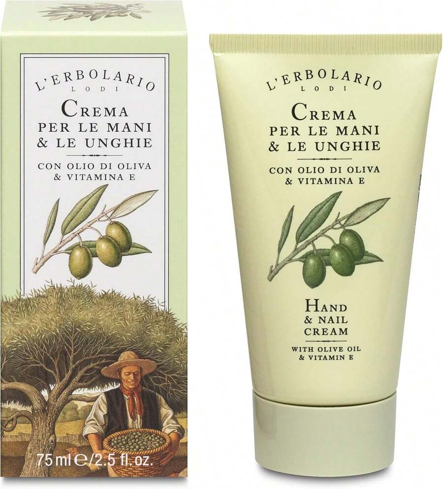 Crema para manos y uñas LErbolario L'erbolario - con aceite de oliva y vitamina E - mantiene la elasticidad y previene enrojecimiento y agrietamiento, libre de crueldad - 2.5 oz - 1 - Ver 1