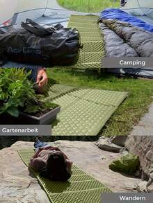 1 pieza/Colchoneta de espuma portátil para acampar, colchoneta de camping plegable y ligera para senderismo al aire libre, picnic - Multicolor - Ver 7