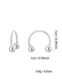 Artepollo Cercei spiralați placați cu aur de 14K pentru fete, cercei hipoalergenici din argint 925, cercei sferici, rezistenți la pătare, eleganți și drăguți, cutie cadou, potriviți pentru purtare zilnică sau de sărbători, cadou pentru fete, prietene, ziua de naștere, Anul Nou - o marime - Vizualizare 5