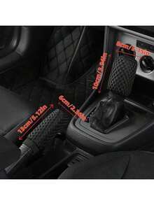 2pcs/Set Breathable Mesh Handbrake Cover And Gear Shift Knob Cover Combo, 3D Mesh Gear Shift Sleeve, Suitable For Car Interior - Multicolor - View 2