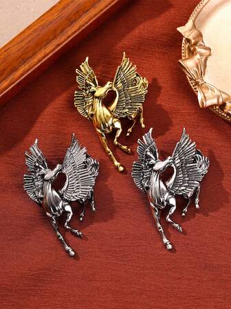 The 2026 Zodiac Year Of The Horse Brooch, The Mascot Of The Life Year, The Flying Horse Brooch, Is A Popular China-Chic Jewelry, Brooch Brooch, Women's Brooch, Enamel Badge, Clothes Pin, Clothing Brooch, Women's Clothing Brooch, Lovely Enamel Brooch, Suitable For Friends, Colleagues, Bags, Clothes, Etc., Available For Four Seasons