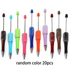 10pcs/Set Or 20pcs/Set Handmade Starry Sky Beaded Ballpoint Pens, Random Colors - Multicolor - View 8