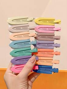 20pcs/Set Delicate Solid Color Hair Clips, Includes Black, White, Pink Painless Clips - Suitable For Girls And Women, Suitable For Casual Makeup Washing Face Clips - Retro Seamless Clips With Tassel, Daily Essential, All Seasons Claw Clips Hair Claws Hair Barrettes, School Stuff, Pink Hair Clips, Cute Accessories, Girly, Hair Accessories