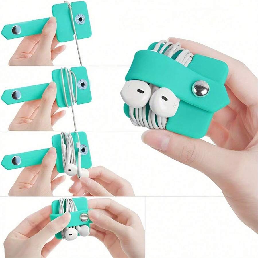 1pc Headphone Cable Organizer, Headphone Stand, Headphone Cable Winder, Headphone Cable Manager, Christmas Gift - Multicolor - View 1