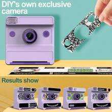 Children's Camera Is Ready To Take Photos, 48 Megapixel Digital Camera, Preferred For Birthday Gifts, 1080P Instant Printing Camera For Selfies, Built-In 32GB SD Card With Stickers For DIY, Suitable For Boys And Girls, Suitable For 6+Year Old Boys And Girls During The School Season And Birthday Gifts, Children's Camera, Children's Specific Camera