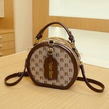 Apfel-förmige bedruckte vintage bestickte Tragetasche, Pendler-Umhängetasche mit großer Kapazität, modische lässige Handtasche, Marken-Nische Hochwertige 2025 neue Lässig tasche für Frauen