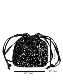 Elegant Small Bag, Vintage Exquisite Sequins, New Lucky Bag, Personalized Pearl Jewelry, Western Versatile, Compact Crossbody Purse For Women