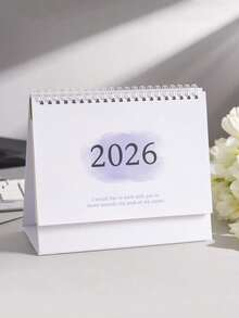 1件 2026/2027 桌上日曆，可愛便攜式計畫本，用於規劃與整理每日及每月行程的桌面配件，居家與學校文具，學生用品，教師辦公用品及開學用品 - 彩色 - 查看 17