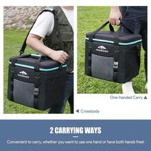 Cooler Bag 40L, Large Cooler Bags Insulated With Hard Lid, Soft Cooler Bag Leakproof/Collapsible/Portable Cooler B... - Blue - View 2
