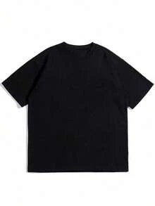Men Slogan Graphic Tee - Black - View 9
