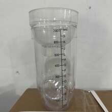 1pc Plastic Cocktail Shaker With Measurement Scale And Strainer Lid, Clear Plastic Cocktail Mixer Bottle, Wine Mixer Bottle, Cocktail Tea Measuring Cup, Suitable For Bar, Party, And Home Use