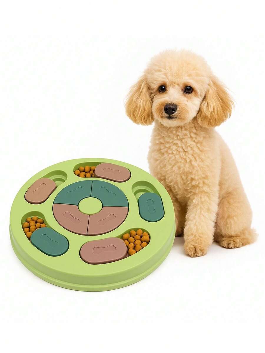 Puzzle Interactive Slow Feeder For Anxious Dogs - Green - View 1