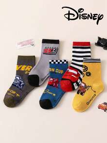 Disney 10/5 Authentic Cars Christmas Children's Socks, New Year Thick Gift Socks, Boys Winter Cartoon Christmas New Year Animation Socks, Girls Socks, House Slippers, Creative Gifting Socks, Children Socks - Multicolor - View 16