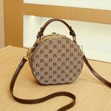 Apfel-förmige bedruckte vintage bestickte Tragetasche, Pendler-Umhängetasche mit großer Kapazität, modische lässige Handtasche, Marken-Nische Hochwertige 2025 neue Lässig tasche für Frauen