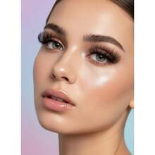 Pestañas 3D Ultra-Volumen 'Glam Lift Effect' con Fibra Suave y Acabado Profesional para Mirada Intensa Y2K & Clean Girl Beauty - Negro - Ver 4
