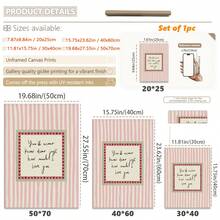 Tranh canvas treo tường 1 tấm, thích hợp cho phòng trẻ em, "Em yêu, em sẽ không bao giờ biết anh yêu em nhiều đến thế nào." Trang trí phòng bé màu hồng và xanh lá cây, tranh tường sọc ấm áp, thích hợp cho phòng trẻ sơ sinh - Sản phẩm in vật lý - Áp dụng cho: Trang trí phòng trẻ em, trang trí phòng trẻ sơ sinh, trang trí phòng chơi, trang trí trường mẫu giáo, trang trí phòng bé trai/bé gái, chống thấm nước. Quà tặng trang trí tiệc, thích hợp cho sinh nhật bé gái, phòng ngủ bé gái, đồ dùng cho bé, quà tặng bé trai, trang trí phòng trẻ sơ sinh. - Nhiều màu - Xem 3