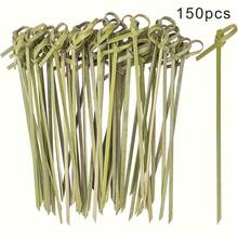 200/100/50支装多用途竹签组合装 | 汉堡/水果甜点两用竹签，耐热，适合户外野餐和居家使用 - 彩色 - 查看 9