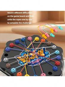 Children's Intellectual Untying Chess Board Challenge Toy, Memory Maze Game, Interactive Family Entertainment, Holiday Gift