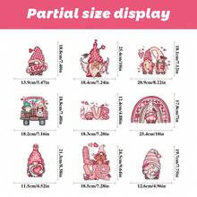 1 Set Of 9 Pcs Valentine's Day Elf Heart Window Stickers, Removable Glass Decals With Heart, Rose, Gift Box, Car Patterns, Suitable For Home, Store, New Year, Valentine's Day Decoration